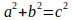 a^2+b^2=c^2